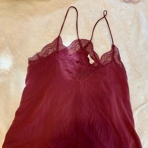 Beautiful burgundy tank from Love Stitch